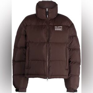 New Axel Arigato Woman’s Observer Brown Preprocessed  Down Puffer Jacket Size XS